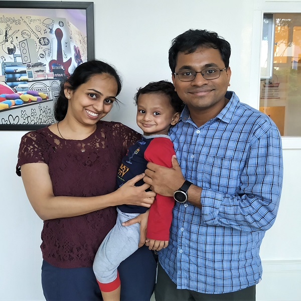 Varuns father Sameer & mother Ramya - Pre-Nursery - GTP